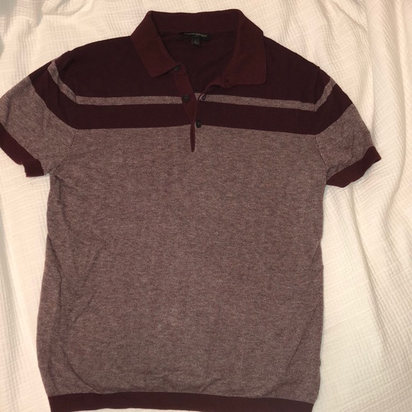 burgundy polo shirt mens